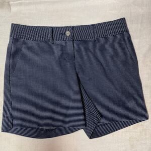 The Limited Tailored Shorts Sz 6 Blue w/ White Dots Pockets Womens